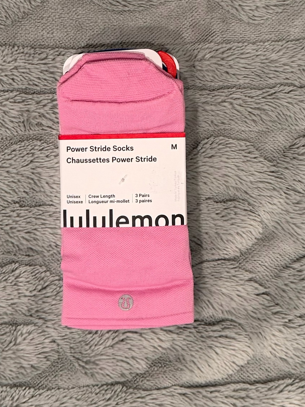 Lululemon Power Stride Crew Socks | Size M | 3 Pairs